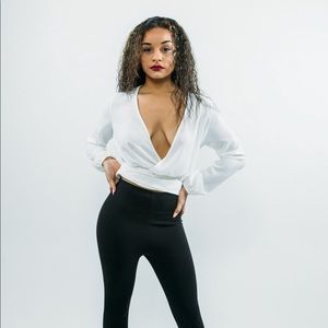 Black and white jumpsuit